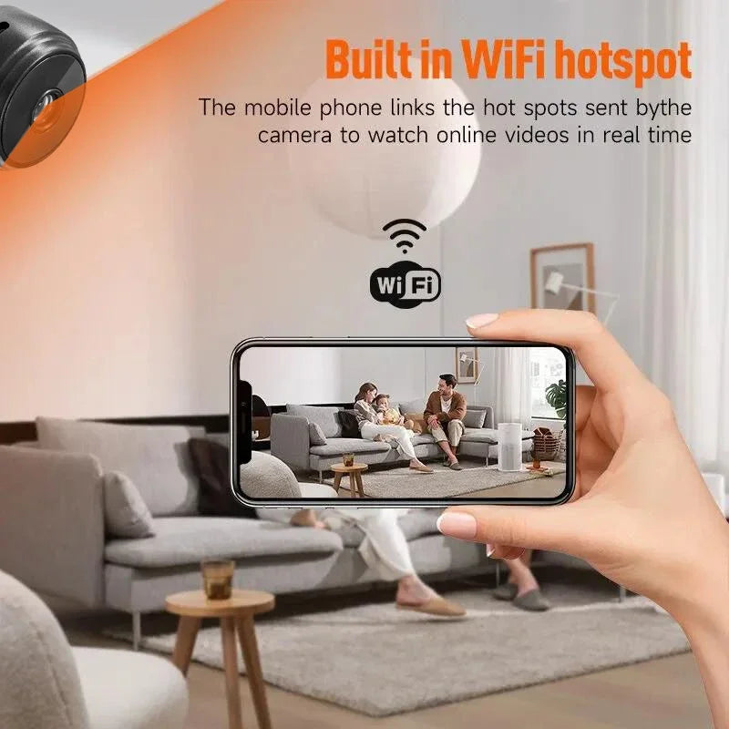 Câmera Mini A9 Wi-Fi 1080P – Monitoramento de Segurança Sem Fio, Visão Noturna, Vigilância Remota, Smart Home, Mini DV, Câmera HD